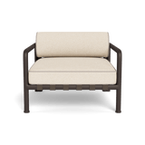 Parker Lounge Chair | Aluminum Bronze, Riviera Sand, Panama Marble