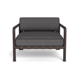 Parker Lounge Chair | Aluminum Bronze, Riviera Slate, Copacabana Midnight