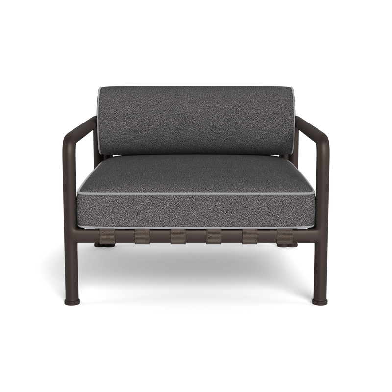 Parker Lounge Chair | Aluminum Bronze, Riviera Slate, Panama Cloud