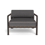 Parker Lounge Chair | Aluminum Bronze, Riviera Slate, Panama Marble