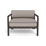 Parker Lounge Chair | Aluminum Bronze, Riviera Stone, Copacabana Midnight