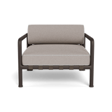 Parker Lounge Chair | Aluminum Bronze, Riviera Stone, Copacabana Sand