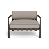 Parker Lounge Chair | Aluminum Bronze, Riviera Stone, Panama Cloud