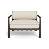 Parker Lounge Chair | Aluminum Bronze, Siesta Ivory, Panama Coco