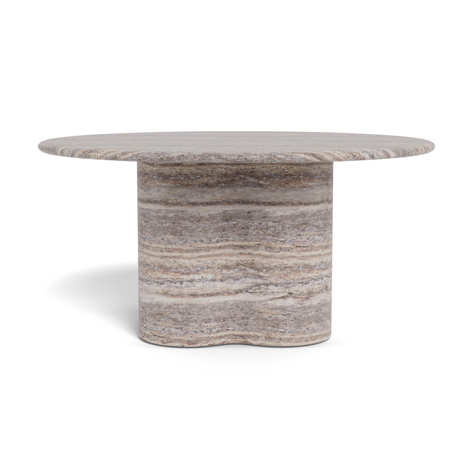 Porto Travertine Round Dining Table 60"
