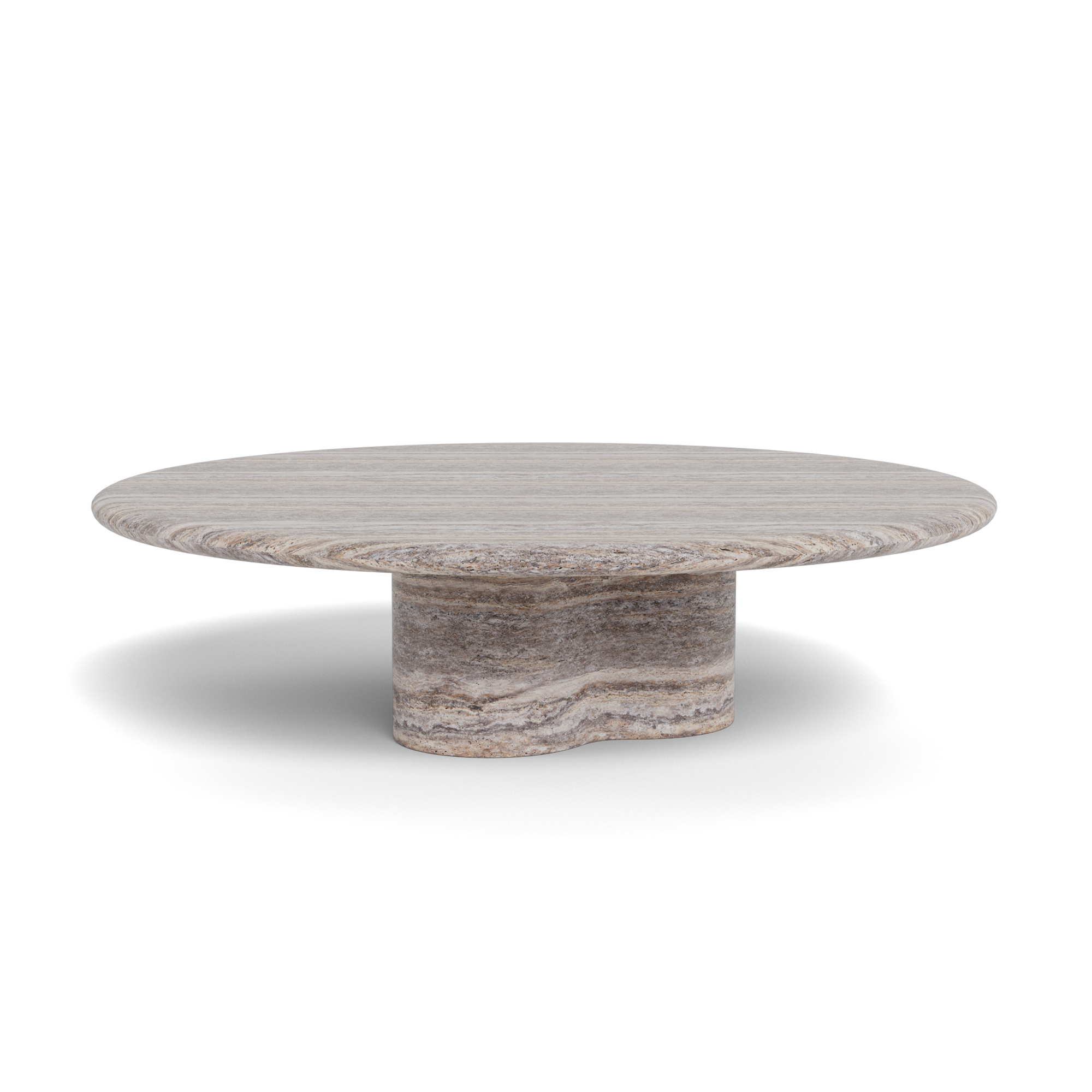Porto Travertine Round Coffee Table