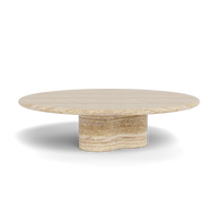 Porto Travertine Round Coffee Table