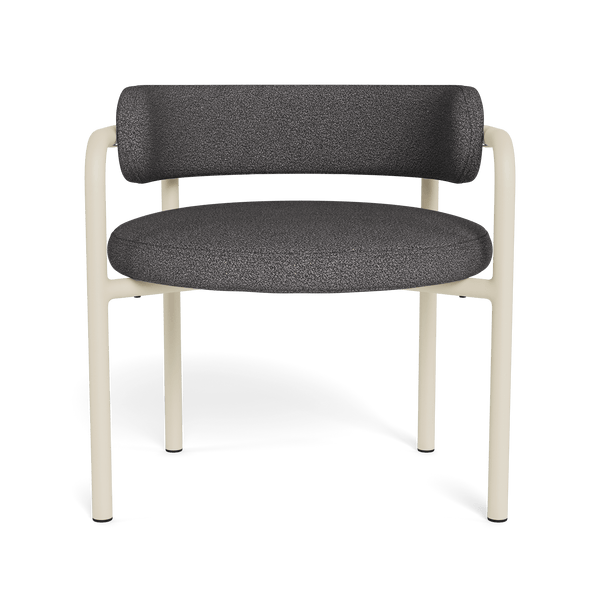 Porto Aluminum Club Chair | Aluminum Bone, Riviera Slate,