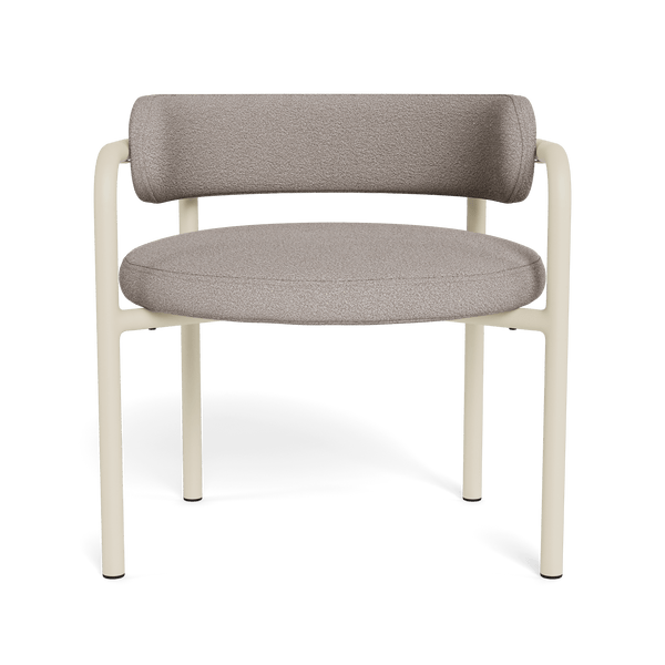 Porto Aluminum Club Chair | Aluminum Bone, Riviera Stone,