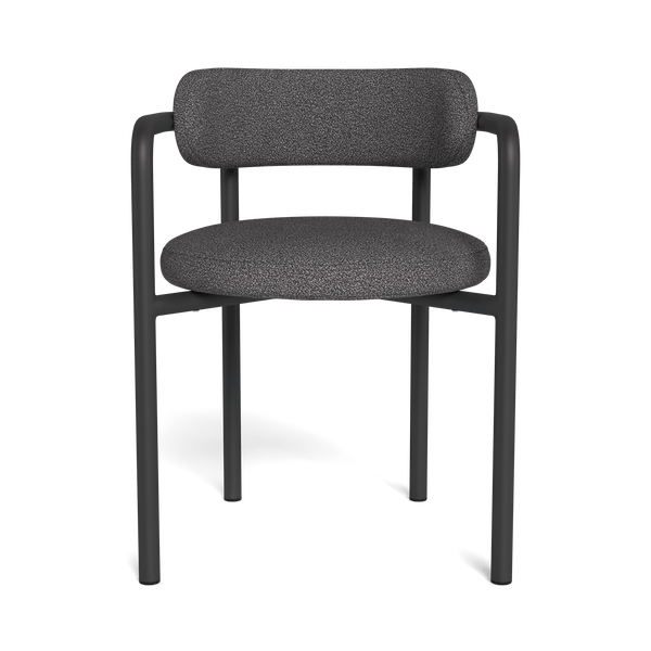 Porto Aluminum Dining Chair | Aluminum Asteroid, Riviera Slate,