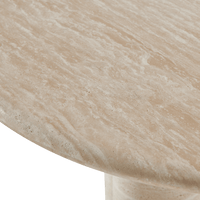 Porto Travertine Pill Dining Table 120"