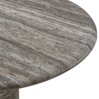 Porto Travertine Pill Dining Table 84"