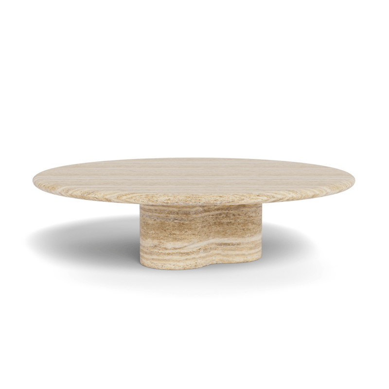 Porto Travertine Round Coffee Table