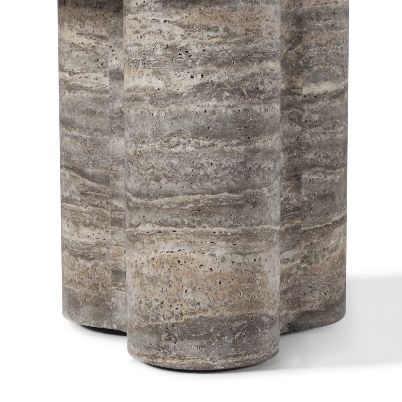Porto Travertine Round Dining Table 48"