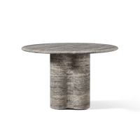 Porto Travertine Round Dining Table 48"