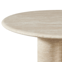 Porto Travertine Round Dining Table 48"