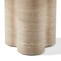 Porto Travertine Round Dining Table 48"