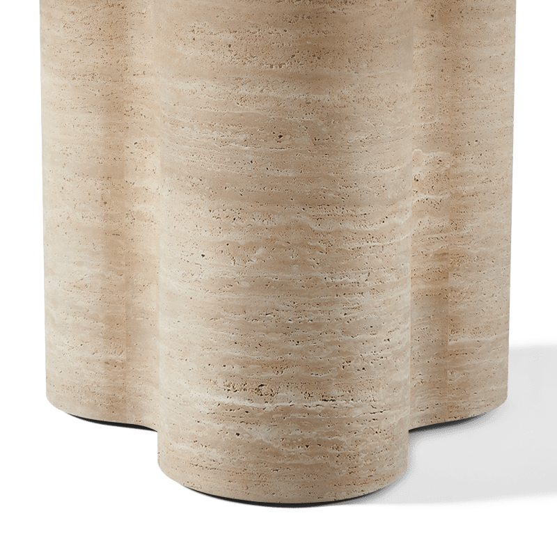 Porto Travertine Round Dining Table 48"