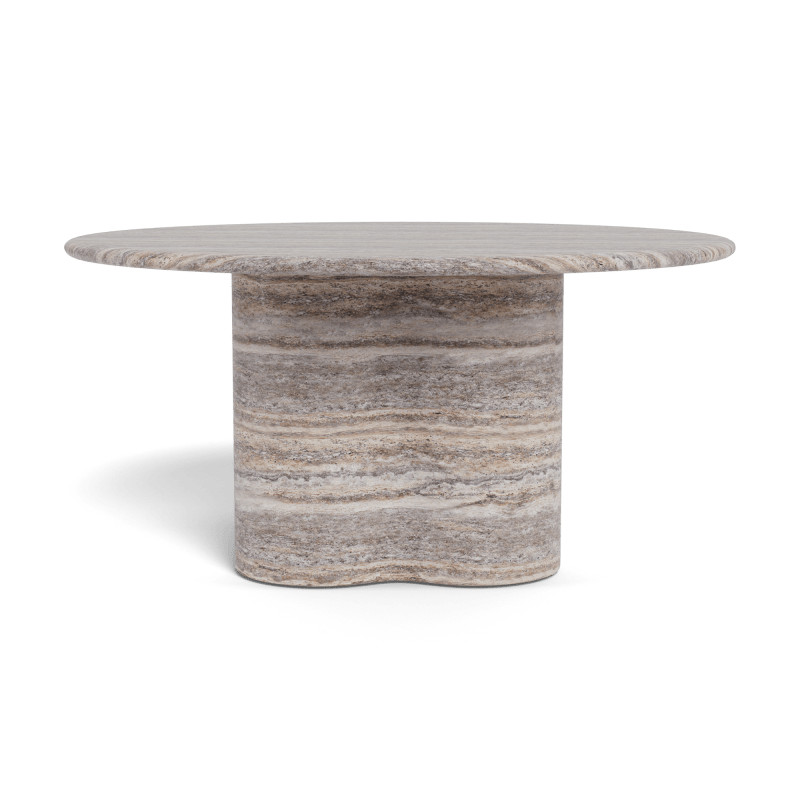 Porto Travertine Round Dining Table 60"