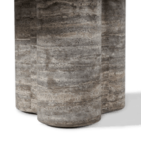 Porto Travertine Round Dining Table 72"