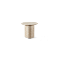 Porto Travertine Round Side Table
