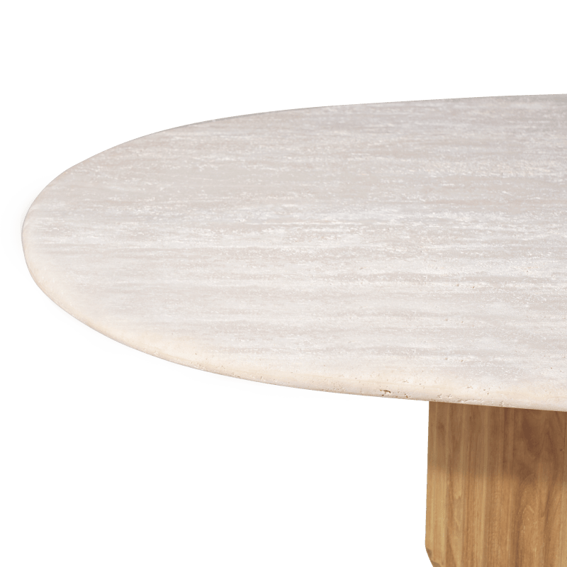 Rhodes Teak Oval Coffee Table 67"