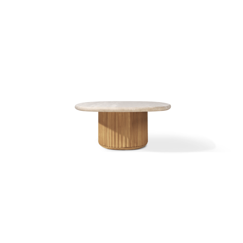 Rhodes Teak Oval Coffee Table 67"