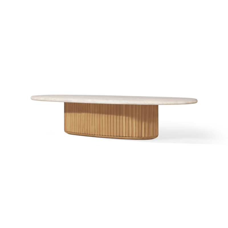 Rhodes Teak Oval Coffee Table 67"