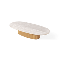 Rhodes Teak Oval Coffee Table 67"