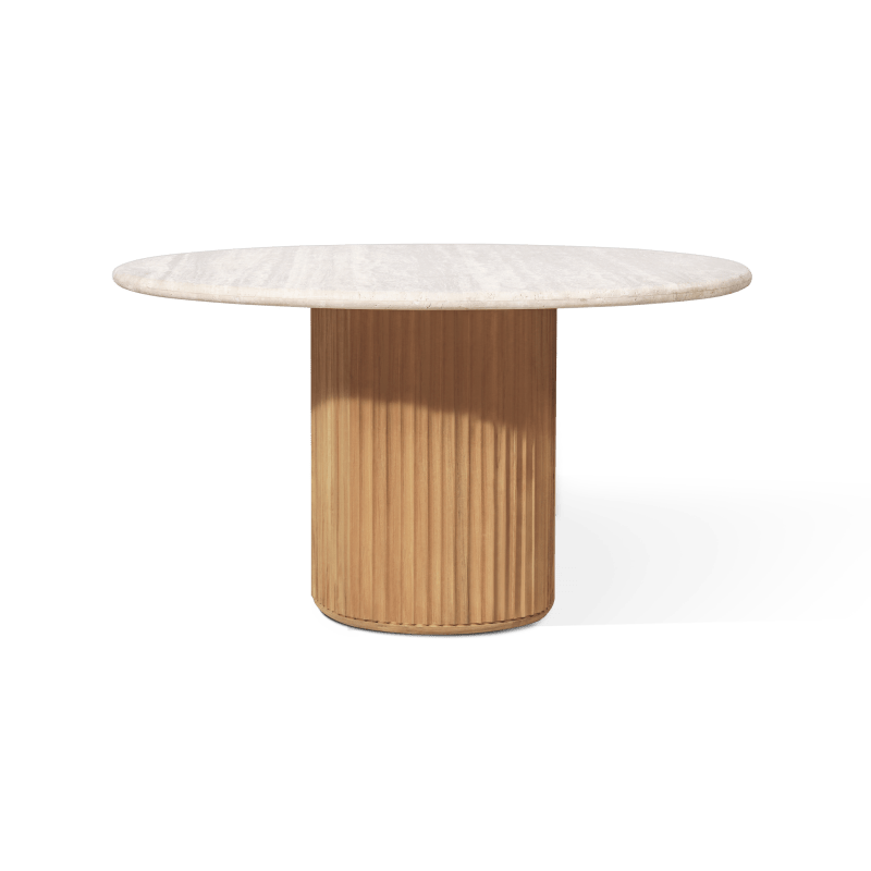 Rhodes Teak Round Dining Table 60"