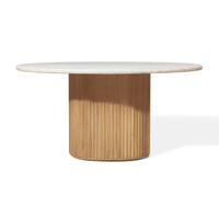 Rhodes Teak Round Dining Table 60"