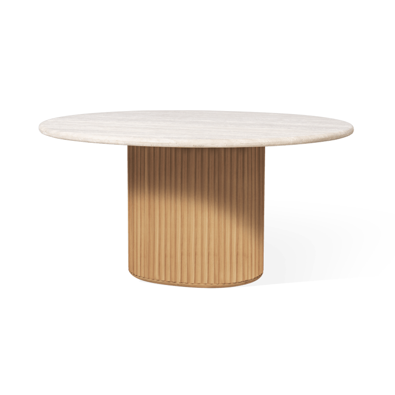 Rhodes Teak Round Dining Table 60"