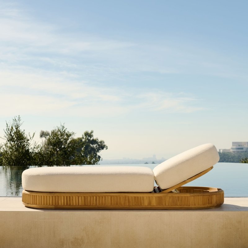 Rhodes Teak Sun Lounge