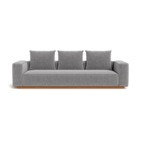 Καναπές αλουμινίου 3 θέσεων Santorini