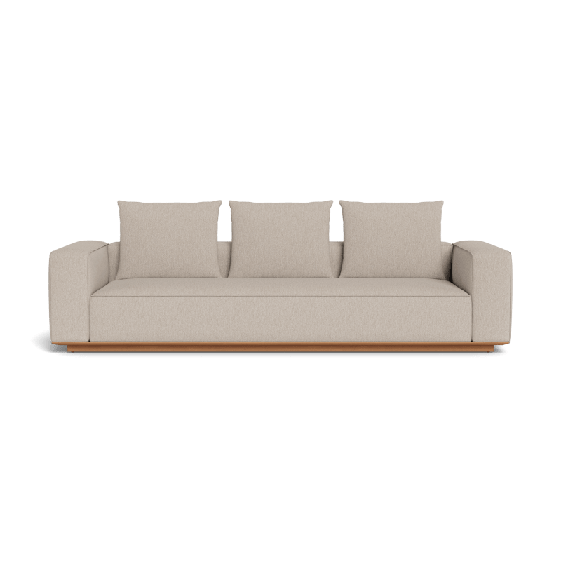 Καναπές αλουμινίου 3 θέσεων Santorini