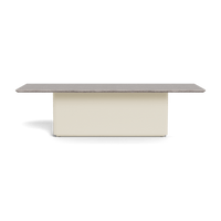 Santorini Stone Rectangle Dining Table 108"