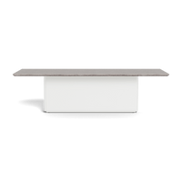 Santorini Stone Rectangle Dining Table 108"