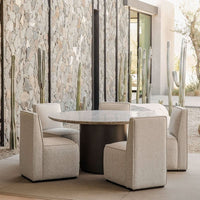 Santorini Stone Round Dining Table 60"