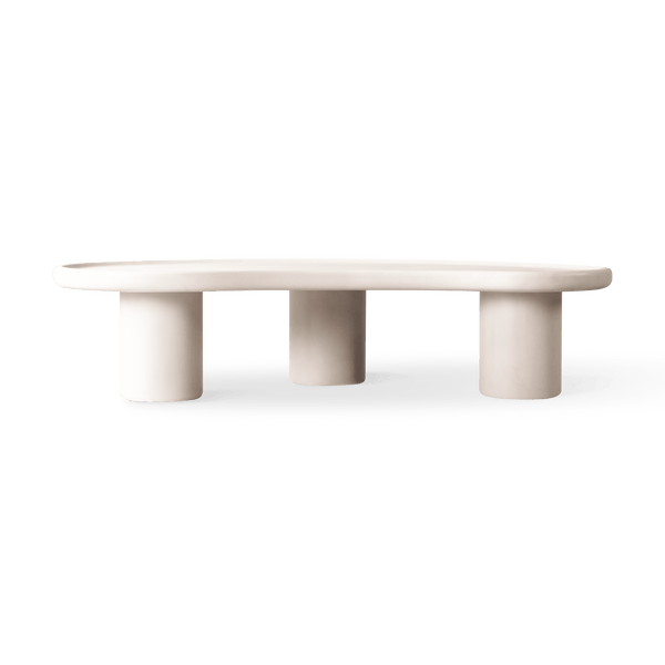 Scala Organic Coffee Table | Composite Concrete Salt, ,