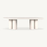 Scala Rectangle Dining Table 108" | Composite Concrete Salt, ,