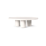 Scala Round Coffee Table 48" | Composite Concrete Salt, ,