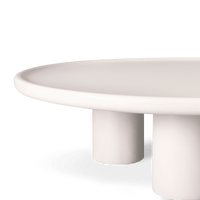 Scala Round Coffee Table 48" | Composite Concrete Salt, ,