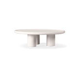 Scala Round Coffee Table 48" | Composite Concrete Salt, ,