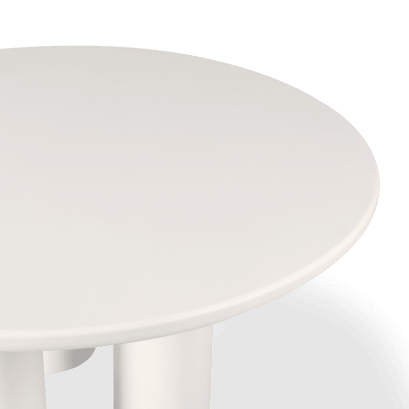 Scala Round Dining Table 60" | Composite Concrete Salt, ,