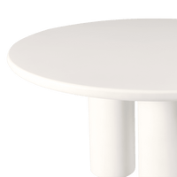 Scala Round Dining Table 60" | Composite Concrete Salt, ,
