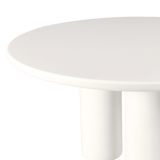 Scala Round Dining Table 60" | Composite Concrete Salt, ,