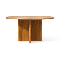 Sydney Slatted Round Dining Table 60"