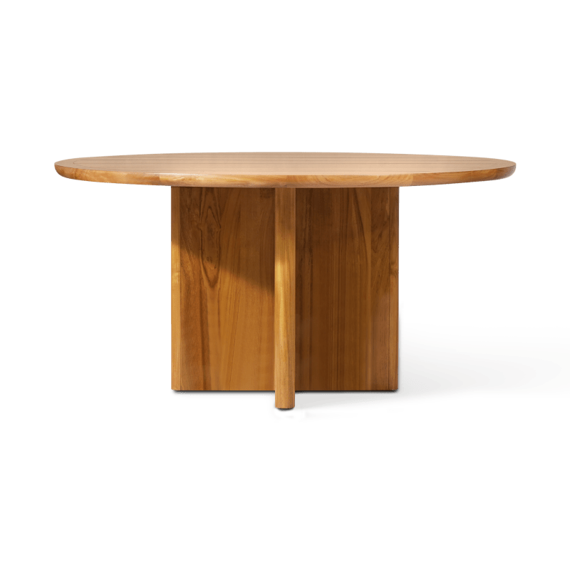 Sydney Slatted Round Dining Table 60"