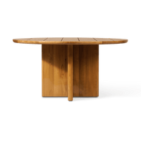 Sydney Slatted Round Dining Table 60"