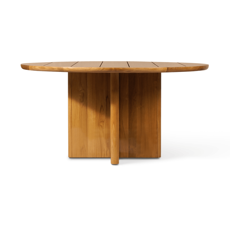 Sydney Slatted Round Dining Table 60"